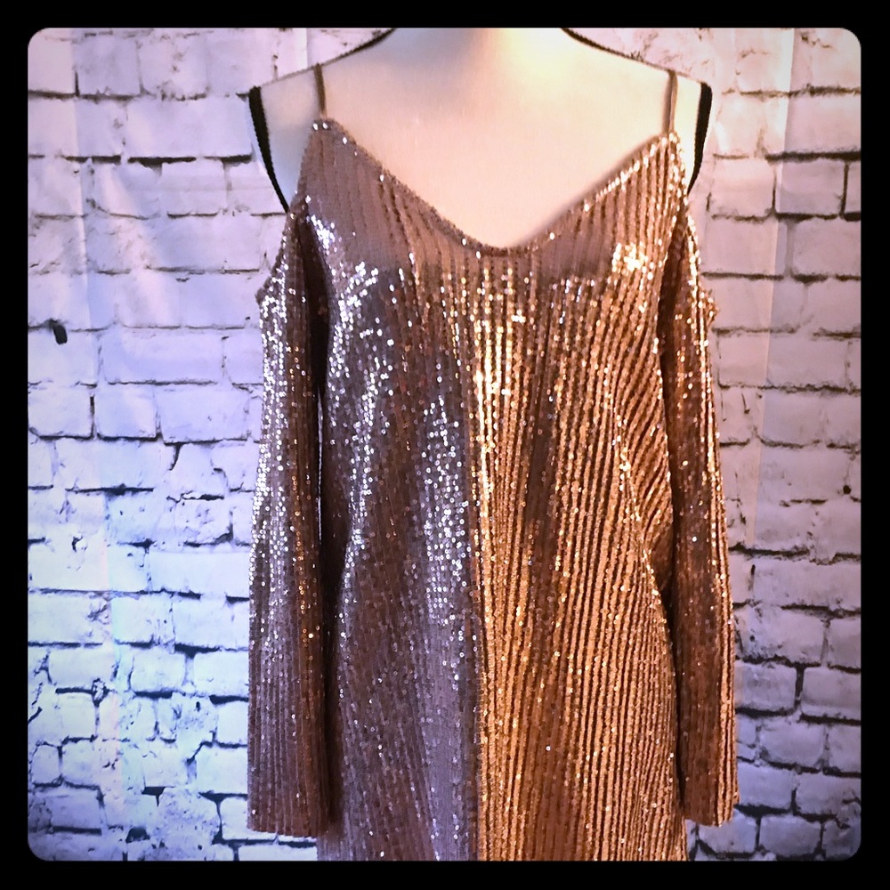 Zara gold sequins mini dress or tunic
